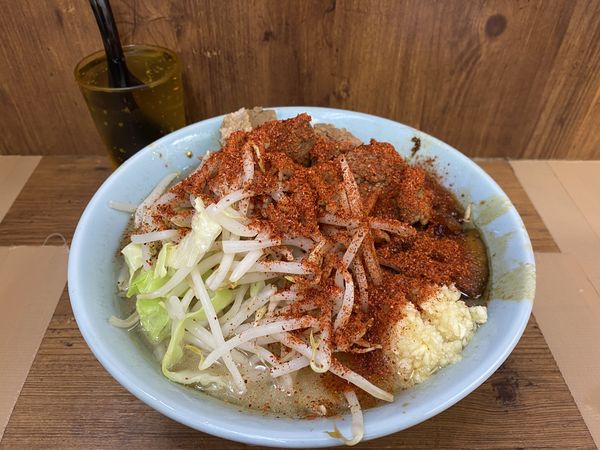 「豚ラーメン　固め、脂、ニンニク」@ラーメン二郎 池袋東口店の写真
