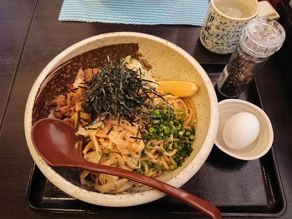 「まぜそば白中盛￥８５０」@麺通 伊武記の写真