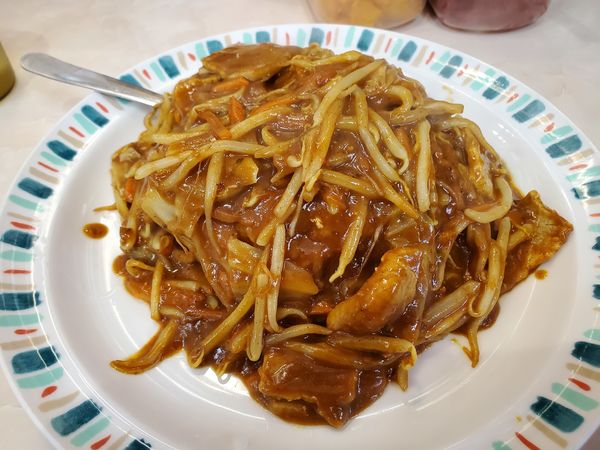 「小皿カレー・辛さ5倍」@スタミナカレーの店 バーグ 弥生町店の写真