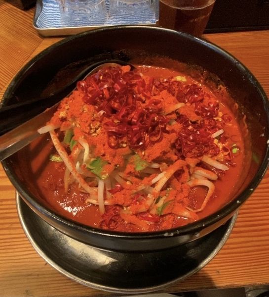 「辛味噌らーめん(3辛)」@らぁ麺屋 つなぎの写真