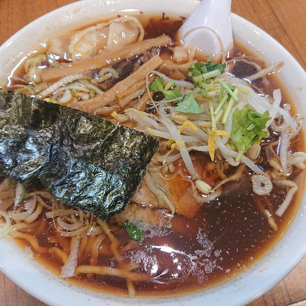 「ワンタンメン950円、小ライス100円」@いしとみの写真