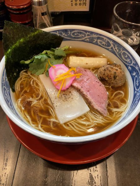 「限定　鴨出汁中華そば　大盛り」@まるふじ食堂の写真