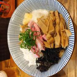 煮干し　まぜそば（850円）+トッピングめんま+サービス券トッピ