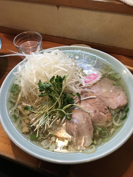 「塩ラーメン大盛り」@手打ちラーメン ふくべの写真