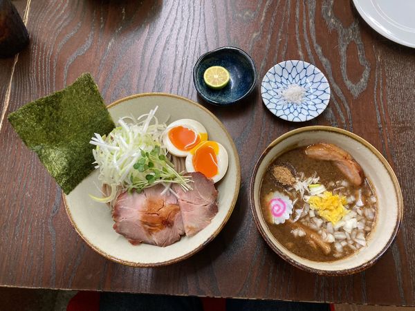 「特製つけ麺＋すだちと塩＋チャーマヨ丼」@麺屋みつば＋クローバーの写真