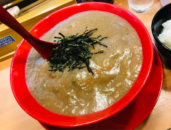 「どろそば魚介 大(ライス付き)」@ラーメン骨 研究所の写真