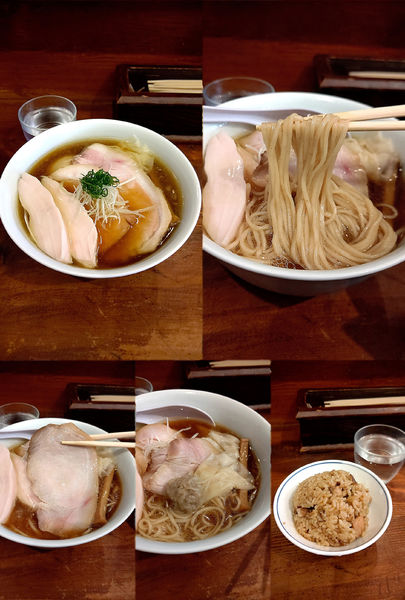 「『特製中華そば+炊き込みご飯(¥1250+150)』」@中華そば しば田の写真