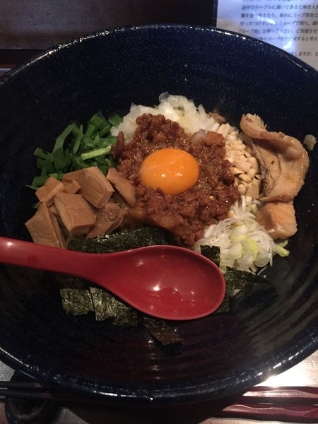 「まぜそば」@つけ麺 繁田の写真