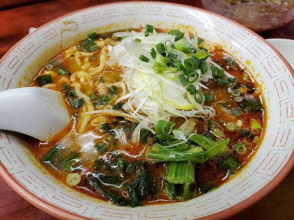 「ミニドラたんたんめん辛さ上級680円」@らーめん ドラごんちの写真