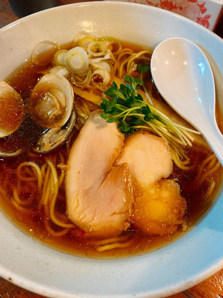 「限定　ハマグリ中華そば」@中華そばつけそば 千思萬考の写真