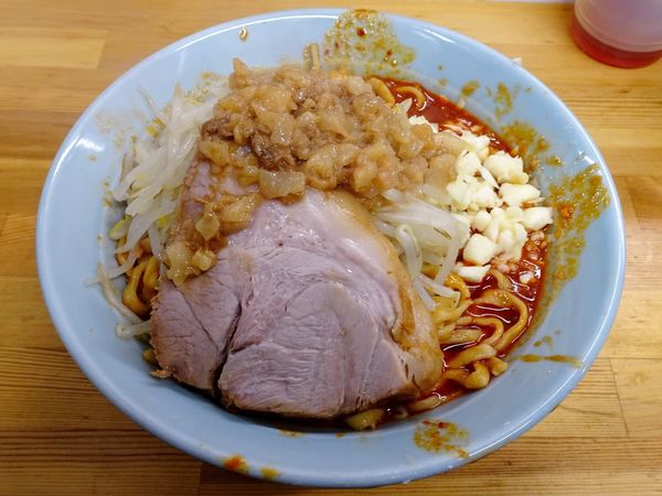 「トマト汁なし（1,000円）ニンニク」@俺の生きる道 白山店の写真