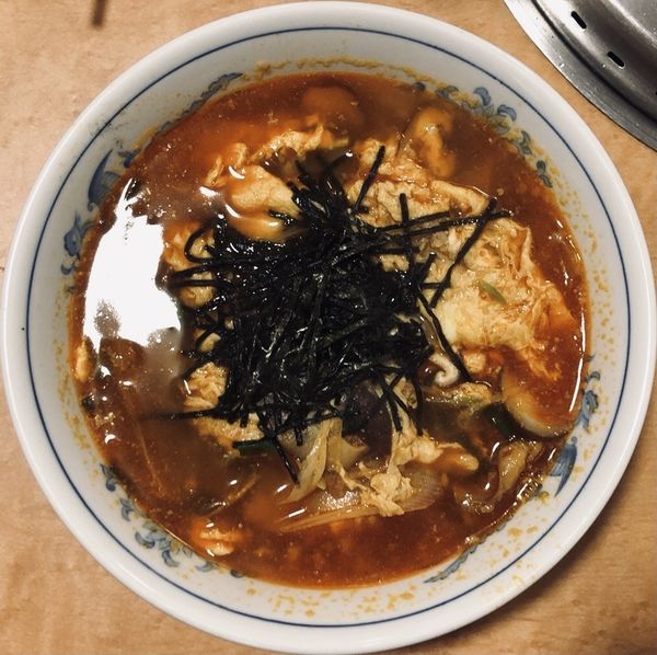 「カルビラーメン(中辛)」@あおぞら 渋川本店の写真