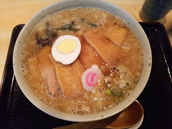 「むじならーめん（太）　700円」@そば処 吉田屋の写真