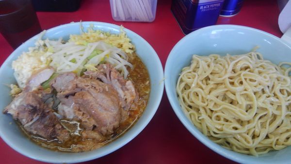 「小豚ぎょったまつけ麺Ⅱサバ」@ラーメン二郎 中山駅前店の写真