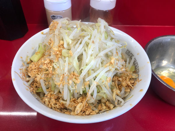 「汁無しラーメン」@ラーメン二郎 越谷店の写真