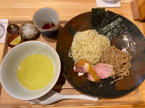 「つけ麺、お出汁割り」@飯田商店 湯河原本店の写真