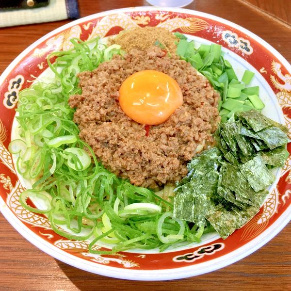 「台湾まぜそば大盛りはサービス。¥880。」@ラーメンかなやの写真