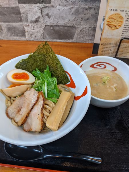 「味玉つけ麺（麦芽麺）」@BAKUTEN 麦天の写真