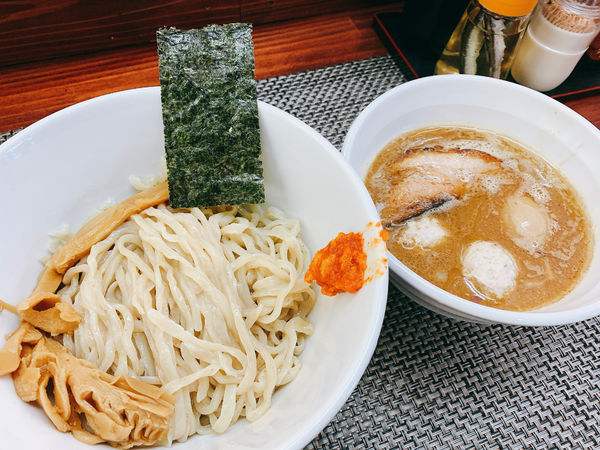 「9種類節 鶏白湯手もみつけ麺」@麺や 睡蓮の写真