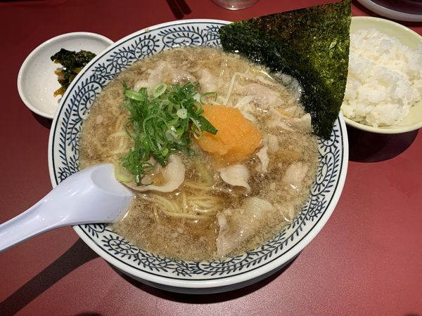「肉そば715+ごはん小110⁼825円」@丸源ラーメン 浦添店の写真