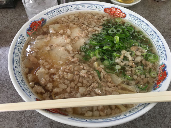 「中華そば特盛背脂多め」@つたふじ 福山支店の写真