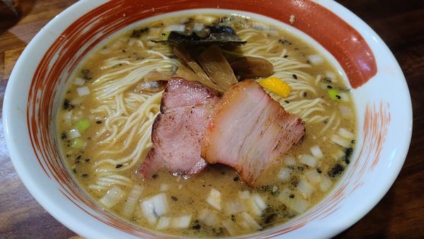 「味噌そば、大盛り、サービス半ライス」@麺屋 悠の写真