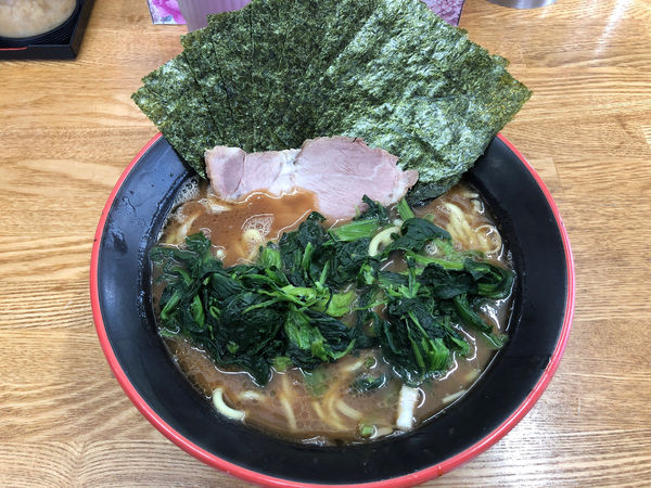 「海苔ホウレン草ラーメン」@麺家 紫極の写真