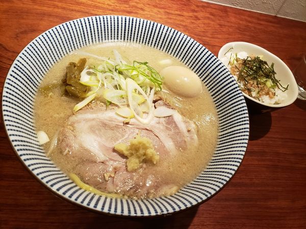 「ランチセット+味玉」@灼味噌らーめん 八堂八の写真