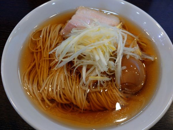 「秋刀魚塩そば＋味玉」@中華そばイデタの写真