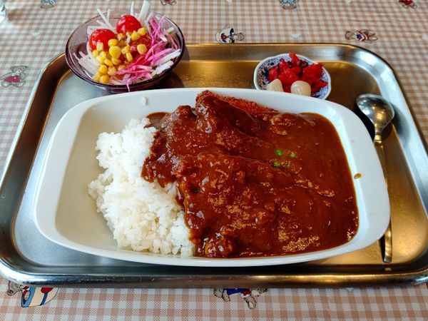 「カツカレー(並盛)1,100円」@松竹飯店の写真