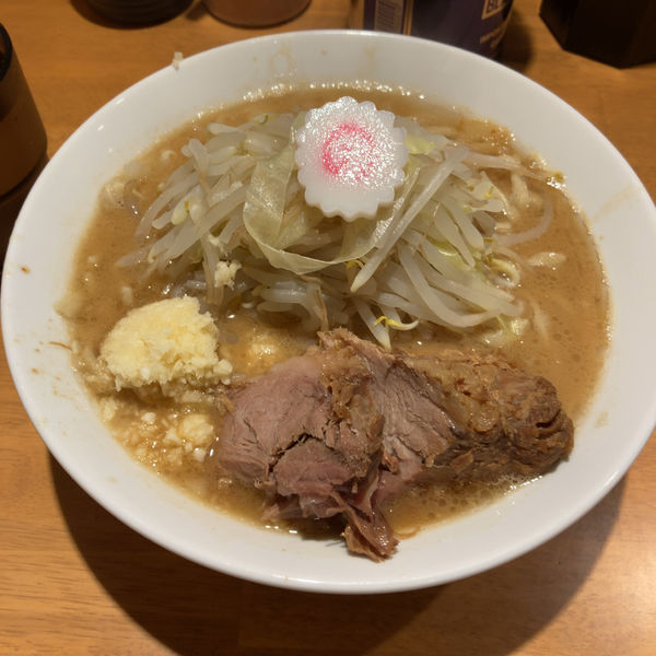 「ラーメンミニ＋豚一枚」@麺屋 神工の写真