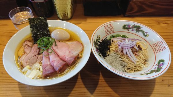 「特塩そば1230円+和え玉200円」@中華蕎麦 みうらの写真