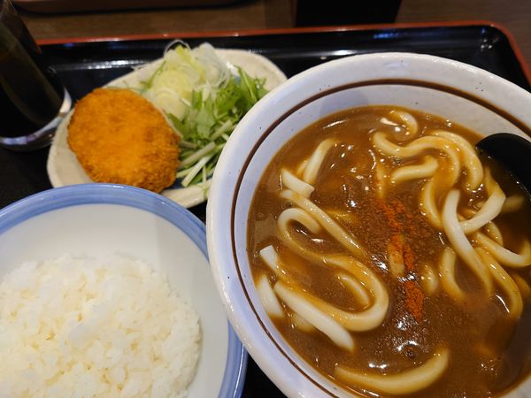 「カレーうどん」@山田うどん 新座畑中店の写真