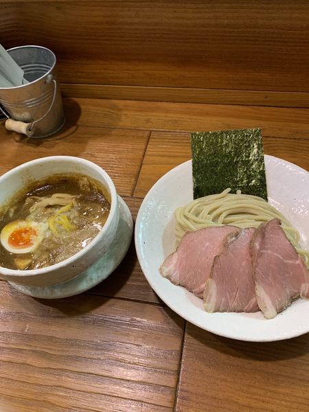 「豚つけそば　チャーシュー」@どろそば屋 ひろしの写真