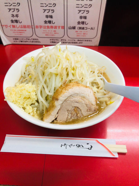 「ラーメン＋ﾆﾝﾆｸ」@ラーメン一心の写真