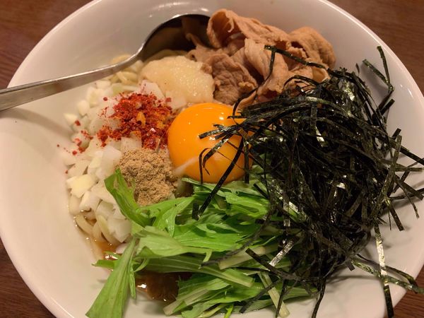 「カレーまぜそば」@中華そば 嵐丸の写真