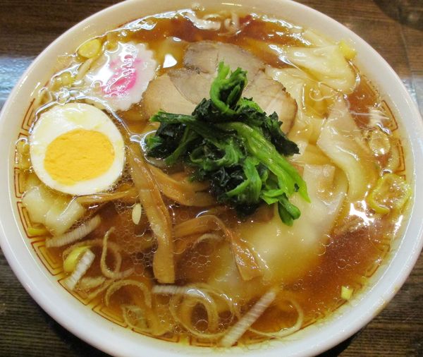 「ワンタンめん　600円」@中華そば 光来の写真