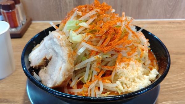 「冬の辛っきし名前が決まらない味噌ラーメン７８０円（４辛）」@ジャンクガレッジ 越生店の写真