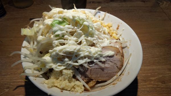 「浜シュリンプmiso（汁なし）ニンニクヤサイマヨ（限定）」@麺屋 浜一の写真