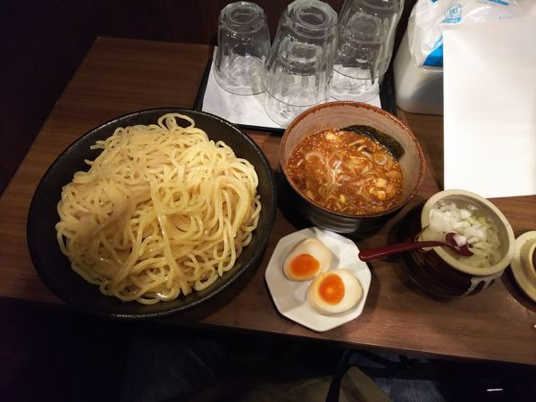 「みそつけ麺辛み(大盛)」@新宿 達翁の写真