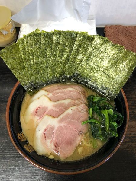 「チャーシューメン(中)＋のり　1000円＋100円」@雷家の写真