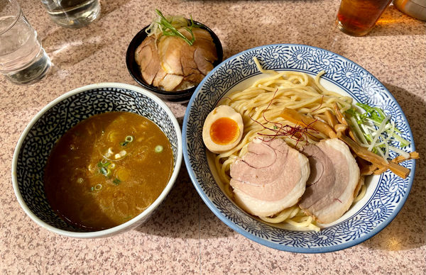 「カレーつけそば（限定）＋チャーシュー丼」@麺処 かつ善の写真