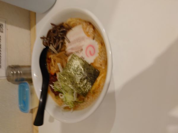 「辛背脂中華そば(大辛)」@らぁ麺 亀我楽の写真