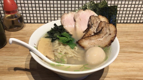 「ハートランドビール 中瓶 → 全部入り貝塩らーめん」@らーめん 改の写真