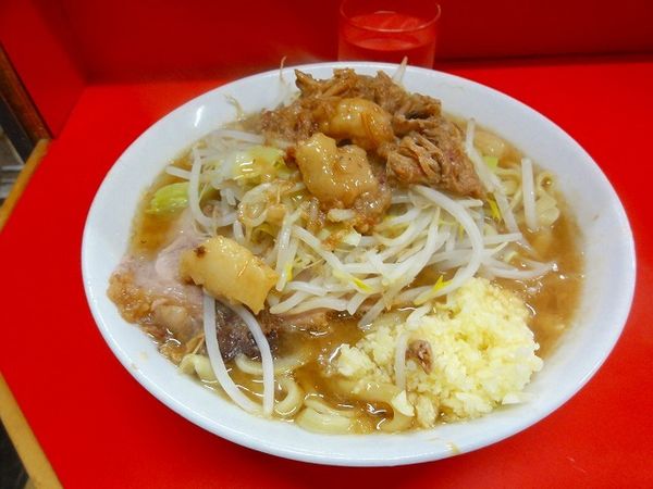 「小ラーメン790円野菜少な目ニンニク脂」@ラーメン二郎 松戸駅前店の写真