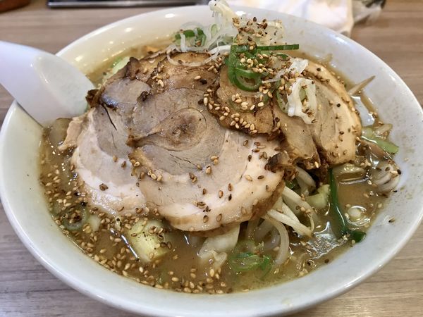 「味噌野菜チャーシュー」@天下一らーめんの写真