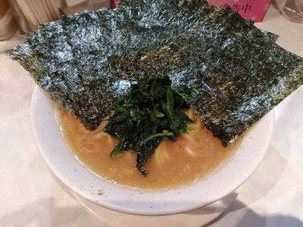 「のりラーメン　790円」@横浜家系ラーメン つばさ家 立川店の写真