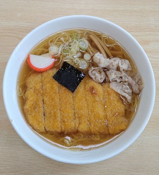 「中華とんかつ入りそば 900円」@シキシマの写真