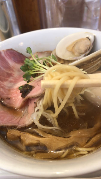 「特製蛤そば（醤油）1150円」@麺屋壱心の写真