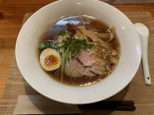 「チャーシュー醤らぁ麺 780円+excise」@らぁ麺 王門の写真